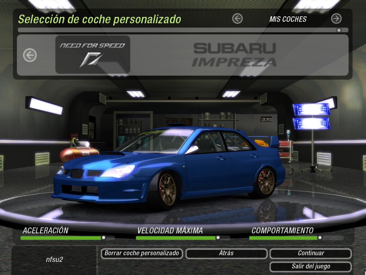 Need For Speed Underground 2 Subaru Impreza WRX '06
