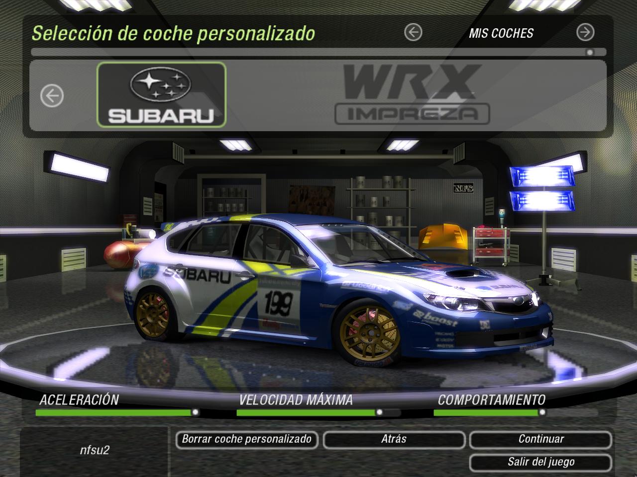 Need For Speed Underground 2 Subaru Impreza WRX N14