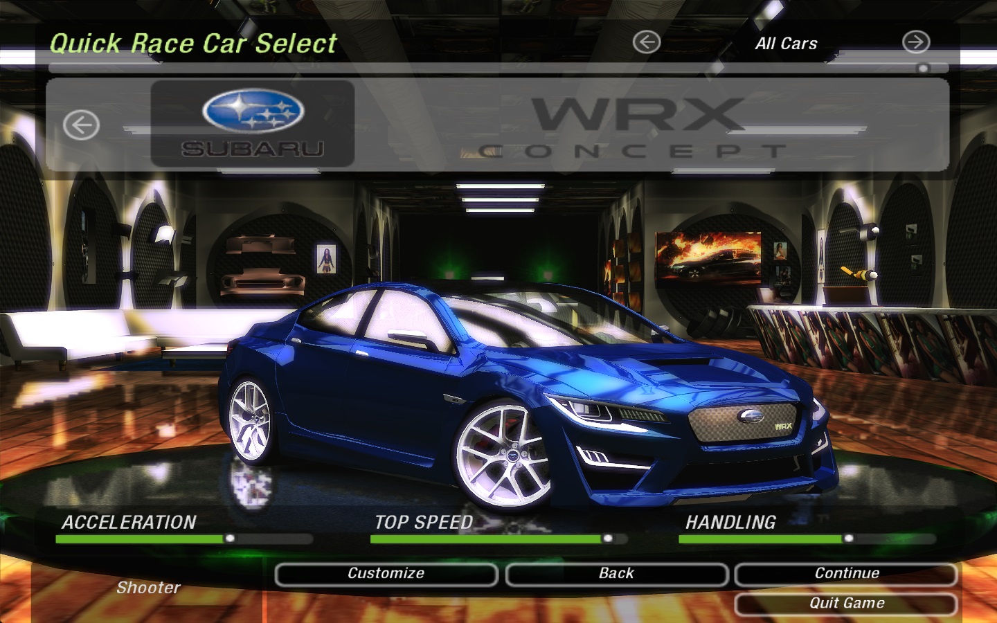 Need For Speed Underground 2 Subaru WRX Concept