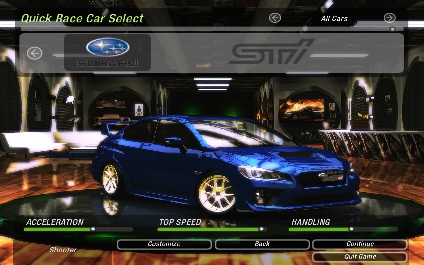 Need For Speed Underground 2 Subaru WRX STi